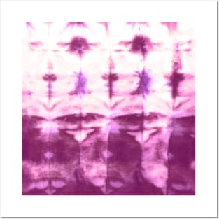 Pink Shibori Stripes Posters and Art